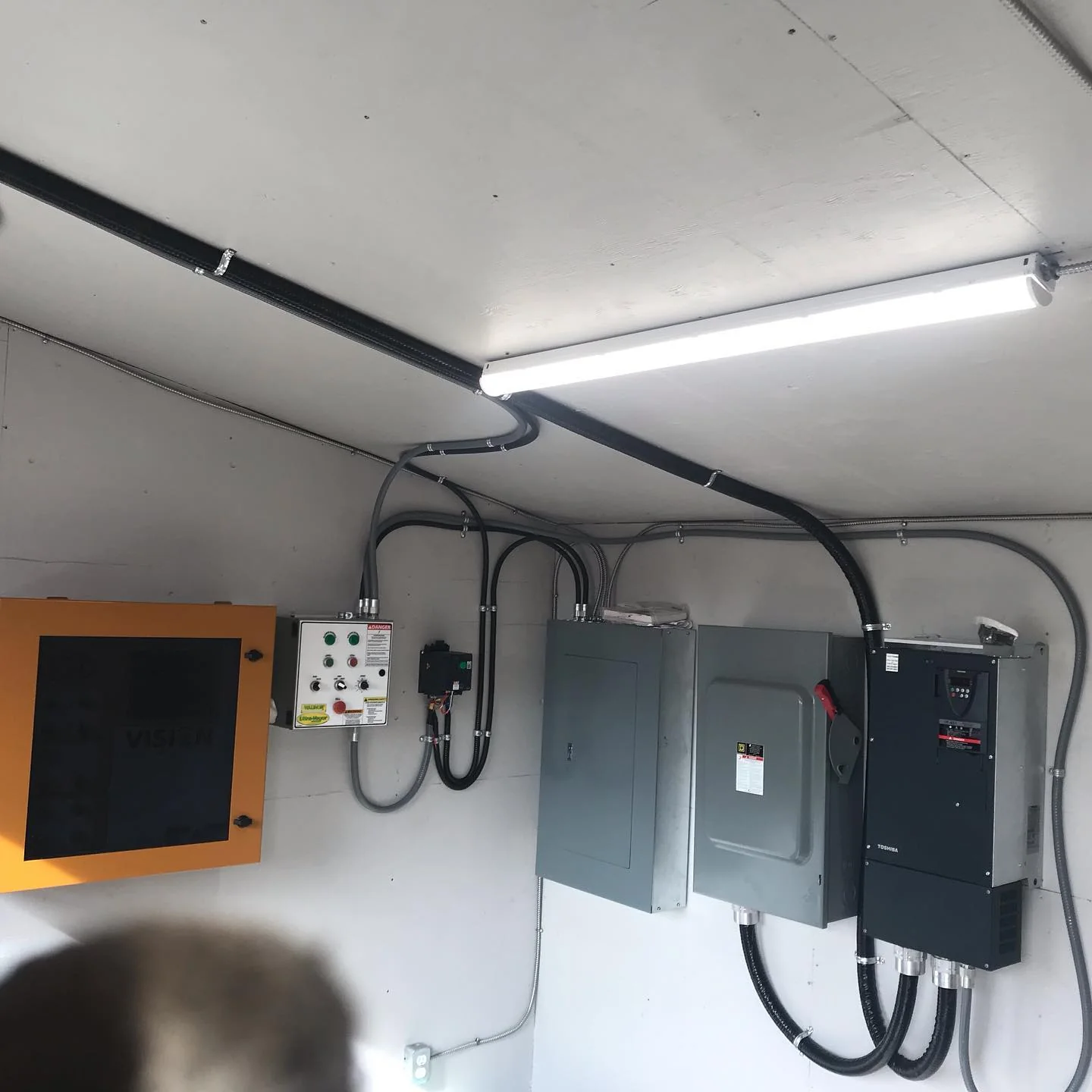Agricultural electrical control panel and distribution equipment